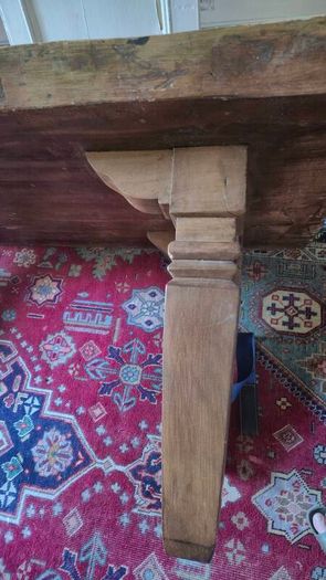 Solid wood dining table