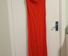 Zara red long dress
