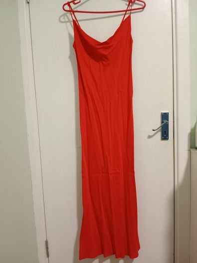 Zara red long dress