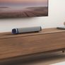SOULION R30 Computer Speakers, Colorful LED Lights with Switch Button, Surround Sound Portable Computer Sound Bar Speakers for Desktop, Gray Image 2