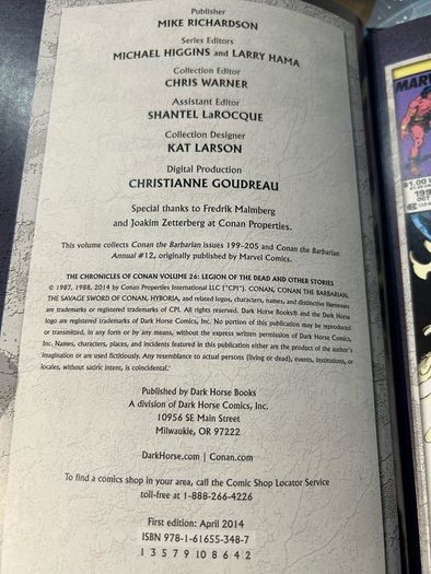 The Chronicles of Conan Volumes 25, 26 and 27 Dark Horse Comics First Editions