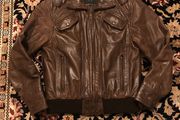 Superior New York Waxed Leather Jacket size-M