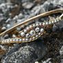 Antique Diamond & Pearl Bangle Bracelet - 1900 Image 8