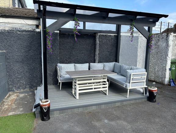 building pergola ,extension, side entry