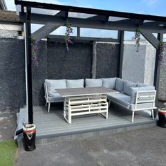 building pergola ,extension, side entry