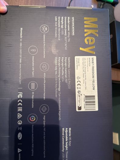 Montech MKey Wired Mechanical Keyboard Hot Swappable Keys