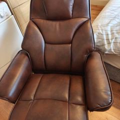 Recliner chair and footstool