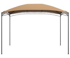 Garden Pavilion with Table and Benches 2.5x1.5x2.4 m Taupe 180 g/m2