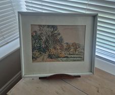 Original watercolour landscape by Basil Spackman-1895-1971,Ravenswood Avenue.