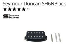Seymour Duncan SH-6 Distortion Mayhem humbuckers pickup neck