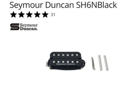 Seymour Duncan SH-6 Distortion Mayhem humbuckers pickup neck