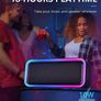 2022 RGB Lights Bluetooth Speaker, 10W Small Portable Wireless Bluetooth Speaker w/HD Stereo, IPX5 Waterproof, 18H Playtime, Mic, TF Card, Mini Speakers for Home Garden Party Camping Travel (FREE POSTAGE) Image 5