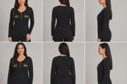 Women's Ribbed Blouse L/XL - Black