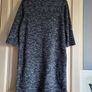 Autumn dress black melange with pockets M Image 3
