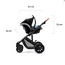 baby pram 3 in one (travel system) carseat and bassinet Image 2