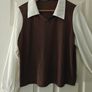 DAZY Colorblock Lantern Sleeve 2 In 1 Top,Fall Clothes Long Image 2