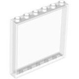 6x Lego 1x6x5 trans-clear panels
