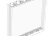6x Lego 1x6x5 trans-clear panels