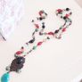 Long Beaded Necklace (mixed colours) Image 2