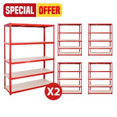 Special on 10x bays of flatpack shelving