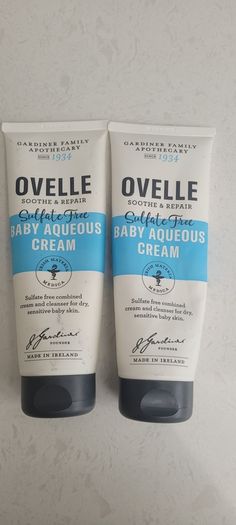 2 x Ovelle aqueous baby cream