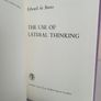 The Use of Lateral Thinking by Edward de Bono (PT212) Image 2