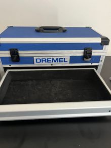 Dremel box with drawer and accessories
