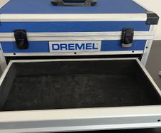 Dremel box with drawer and accessories