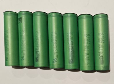 7x used 18650 batteries
