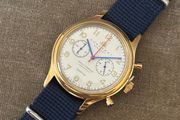 38mm Gold Chronograph Mens Watch