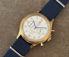 38mm Gold Chronograph Mens Watch