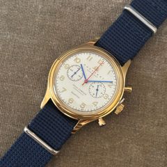 38mm Gold Chronograph Mens Watch