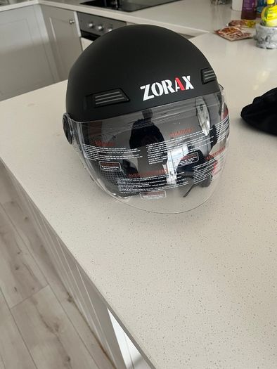 Bike helmet with face covering