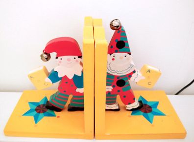 SEVI children Bookends for shelves - clown