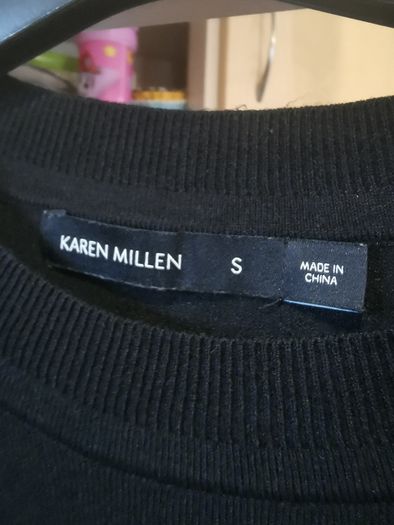 Karen Millen Embellished Hem Black Jumper UK 12