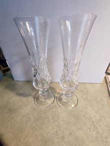 Lovely Set Of 2 Bohemian Vases.  No.  8.