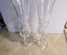 Lovely Set Of 2 Bohemian Vases.  No.  8.
