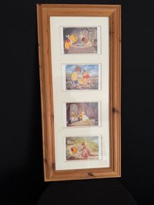 Framed Disney Winnie the Pooh Wall Art (4 Scenes) - 64 x 30cm
