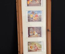 Framed Disney Winnie the Pooh Wall Art (4 Scenes) - 64 x 30cm