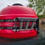 24" Ceramic Kamado & Custom Outdoor Table with integrated Parasol. Image 8