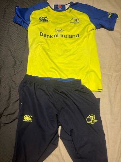 Leinster player jersey and bottoms