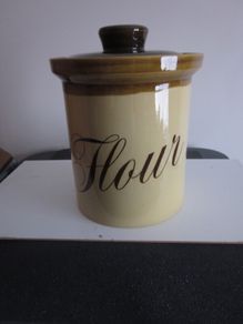 TG Green "Granville" Flour Ceramic Lidded  Container