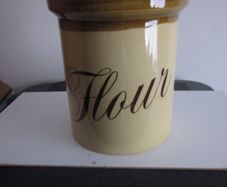 TG Green "Granville" Flour Ceramic Lidded  Container