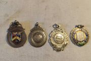 Four Vintage Sterling Silver Medals/Fobs