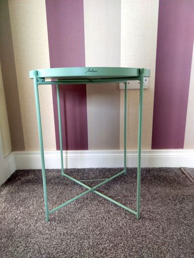 Mint Green Side Table/ Plant Stand