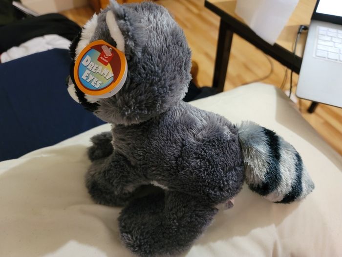 Aurora Dreamy Eyes Rascal Racoon Brand New Teddy Soft Toy Plush