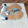 Silver  sandals ladies NEW size 39 Image 4