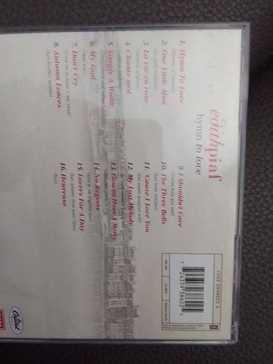 Edith Piaf CD - All Her Greatest Songs In English