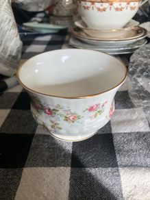 Queens Rosamund Sugar Bowl Rosina China  Co Ltd Vintage