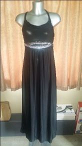 Stella black maxi dress Perfect condition size XL UK14 EU42 Postage included